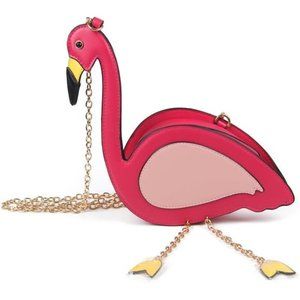 NEW Flamingo Design Crossbody Purse